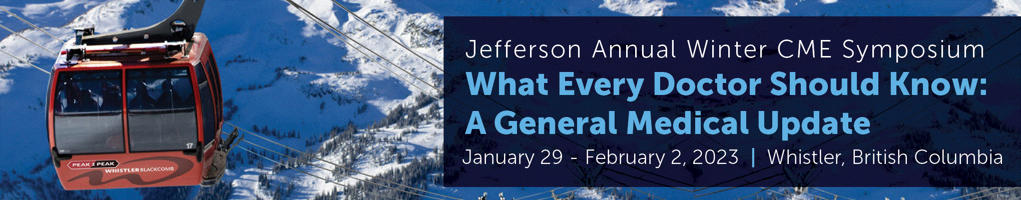 Jefferson Annual Winter CME Symposium Banner